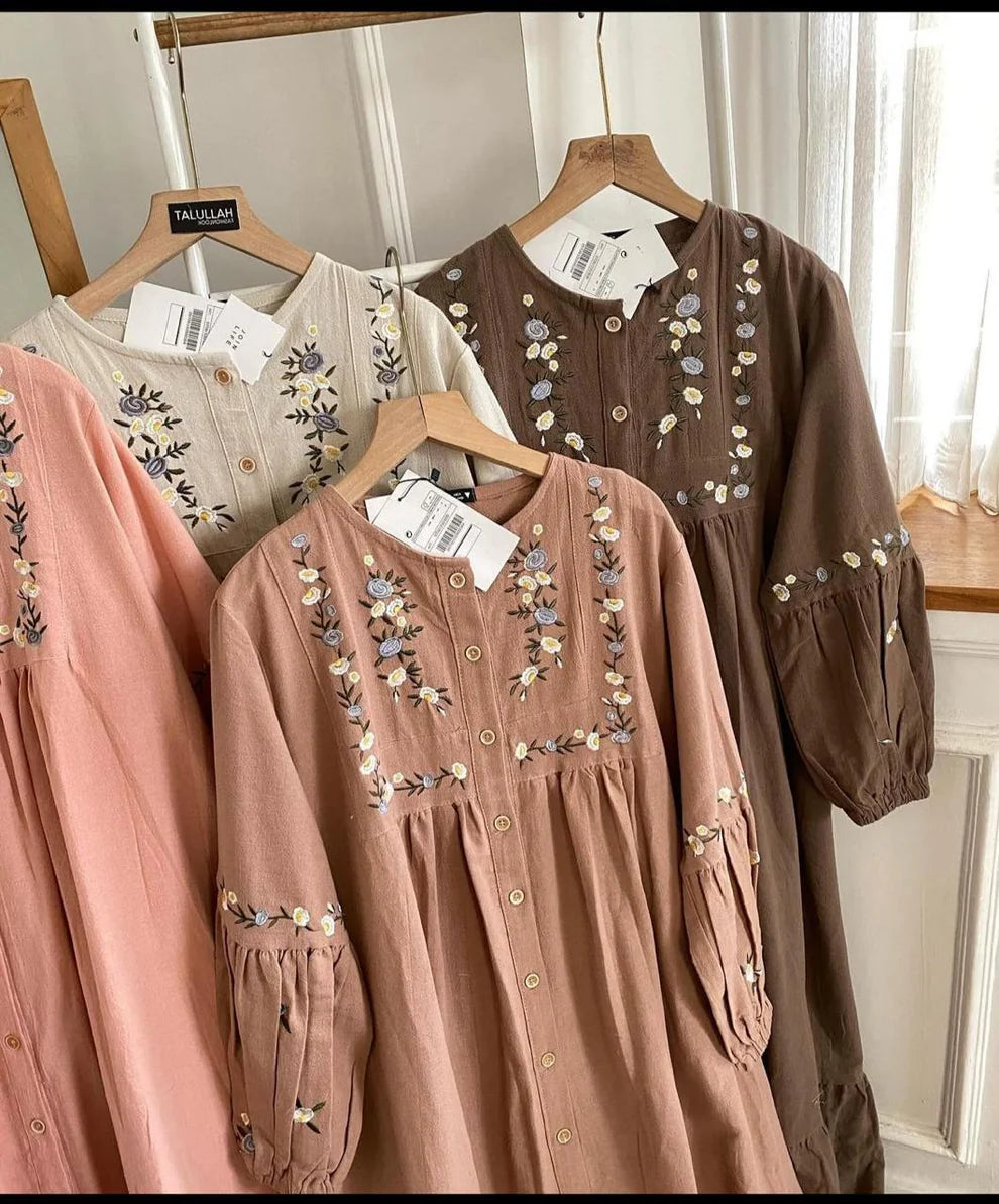 Zamda Full Embroidered Stitched Frock